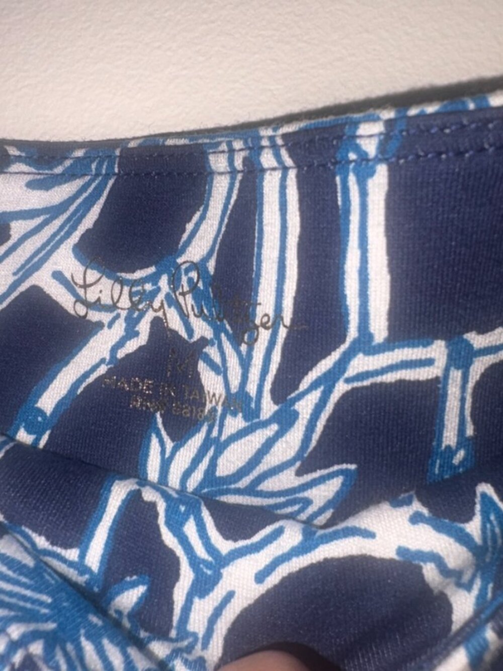 Women's Lilly Pulitzer Brenna Pull On Skirt High Tide Navy Lucy Bamboo size M - Picture 5 of 10